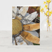 Blume von Metall, Geburtstag Karte (Gelbe Blume)