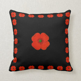 Blume von Mohn Kissen