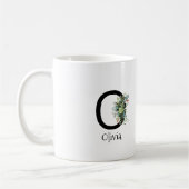 Blume von Monogramm Kaffee-Tasse Kaffeetasse (Links)