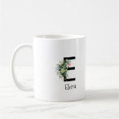 Blume von Monogramm Kaffee-Tasse Kaffeetasse (Links)