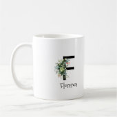 Blume von Monogramm Kaffee-Tasse Kaffeetasse (Links)