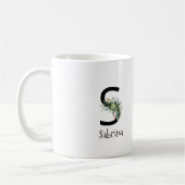 Blume von Monogramm Kaffee-Tasse Kaffeetasse (Links)