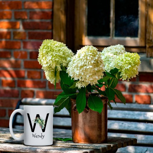 Blume von Monogramm Kaffee-Tasse Kaffeetasse
