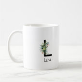Blume von Monogramm Kaffee-Tasse Kaffeetasse (Links)