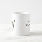 Blume von Monogramm Kaffee-Tasse Kaffeetasse (Mittel)