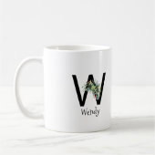 Blume von Monogramm Kaffee-Tasse Kaffeetasse (Links)