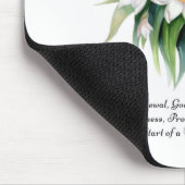 Blume von Narcissus mit dem Floralvogel im Dezembe Mousepad (Ecke)