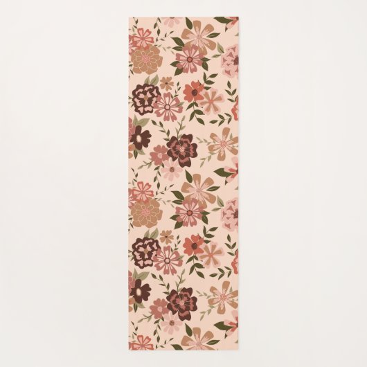 Blume von Naturblumenpfirsichwein Yogamatte (Rückseite)