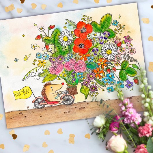 Blume von Nicole Janes Postkarte