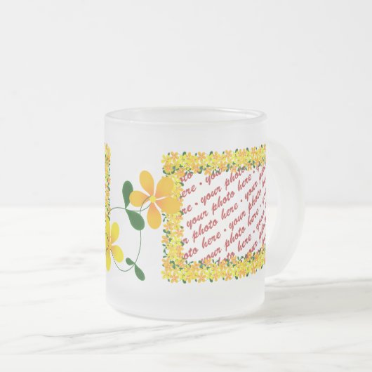 Blume von Orange und Gelb Mattglastasse (VorderseiteRechts)