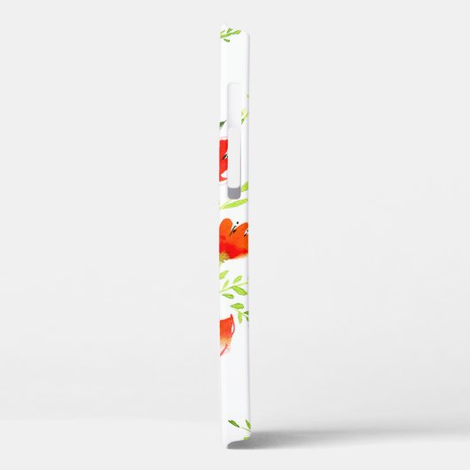 Blume von Orangenmohn mit Wasserfarbe Case-Mate iPhone Hülle (Rückseite / Links)