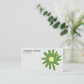 Blume von Papier - Grünbuch von Avocado Visitenkarte (Stehend Vorderseite)