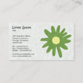 Blume von Papier - Grünbuch von Avocado Visitenkarte (Rückseite)