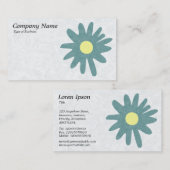 Blume von Papier - Moss Green Visitenkarte (Vorne/Hinten)