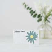 Blume von Papier - Moss Green Visitenkarte (Stehend Vorderseite)