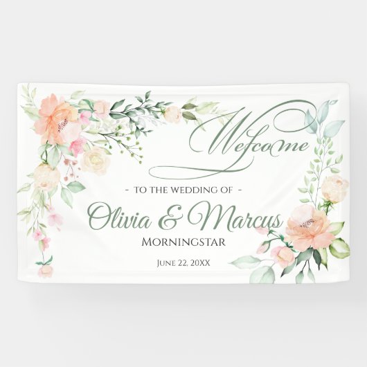 Blume von Pastell Spring Banner (Horizontal)