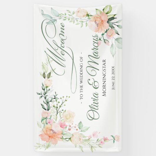 Blume von Pastell Spring Banner (Vertikal)