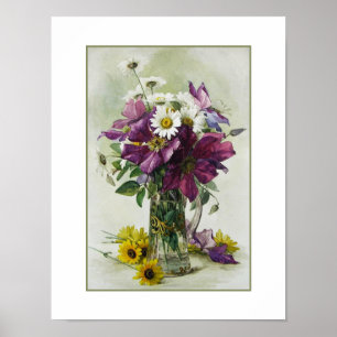 Blume von Paul de Longpré Kunstdruckerei Poster