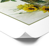 Blume von Paul de Longpré Kunstdruckerei Poster (Ecke)