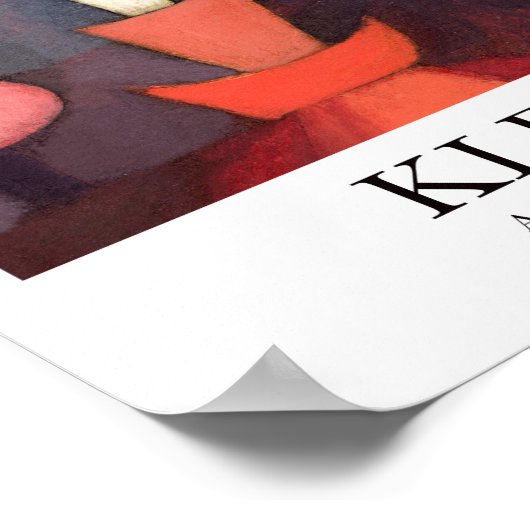 Blume von Paul Klee Poster (Ecke)