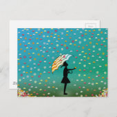 Blume von PawPapaya Postkarte (Vorne/Hinten)