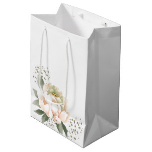 Blume von Peony Blush und Confetti Dots Mittlere Geschenktüte