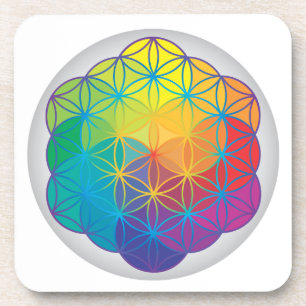 Blume von Rainbow Colors Harmony Energy Untersetzer