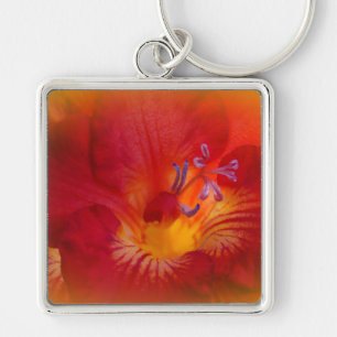 Blume von Red Freesia Schlüsselanhänger
