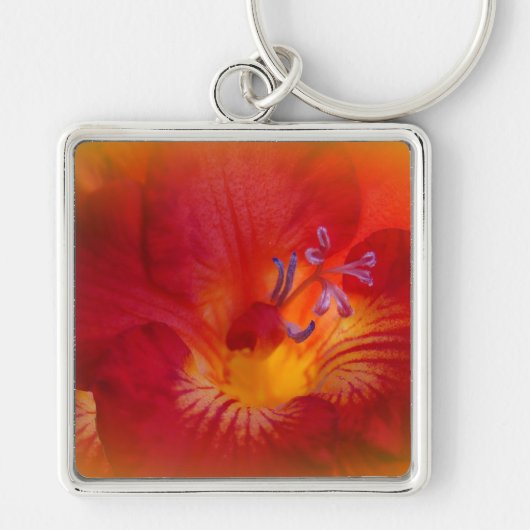 Blume von Red Freesia Schlüsselanhänger (Vorne)