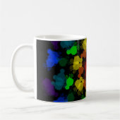 Blume von Regenbogenfarben Kaffeetasse (Links)