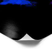 Blume von Regenbogenfarben Poster (Ecke)