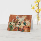 Blume von Renoir Impressionist Art Malerei Karte (Gelbe Blume)