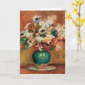 Blume von Renoir Impressionist Art Malerei Karte (Gelbe Blume)