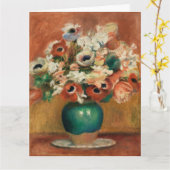 Blume von Renoir Impressionist Art Malerei Karte (Gelbe Blume)