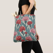 Blume von rosa Nelken Tasche (Von Nahem)