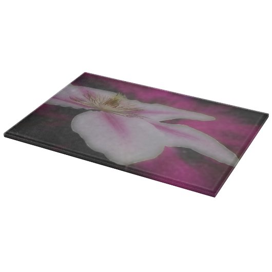 Blume von Rosa und Weiß Schneidebrett (Ecke)