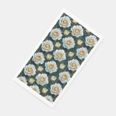 Blume von Rosen Serviette (Ecke)