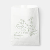 Blume von Sage Green Line Geschenktütchen (Vorderseite)