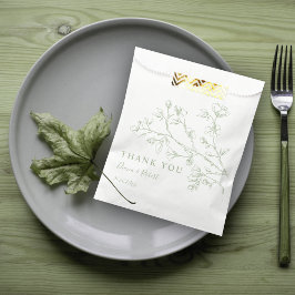 Blume von Sage Green Line Geschenktütchen