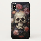 Blume von Schädelblumen-Rose Case-Mate iPhone Hülle (Rückseite)