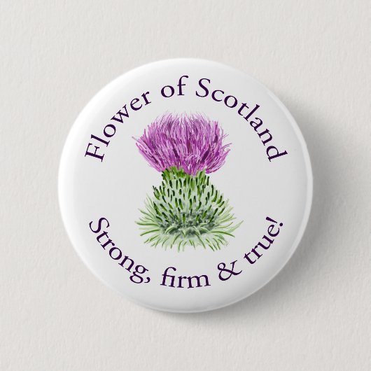 Blume von Schottland Button (Vorderseite)