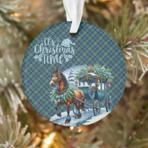Blume von Schottland Schottischer Tartan Weihnacht Ornament