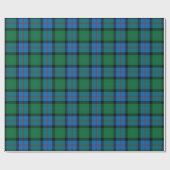 Blume von Schottland-StaatsangehörigerTartan Geschenkpapier (Flach)