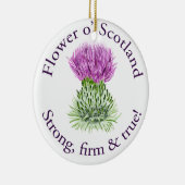 Blume von Schottland. Stark, fest und wahr! Keramik Ornament (Rechts)