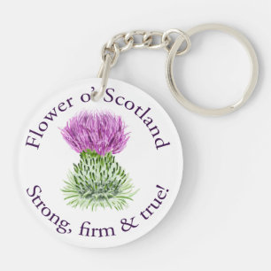 Blume von Schottland. Stark, fest und wahr! Schlüsselanhänger