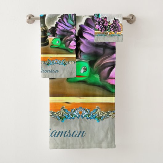 Blume von Seide und Mais 2190 Badhandtuch Set (Insitu)