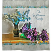 Blume von Seide und Mais 2190 Duschvorhang (Vorderseite)