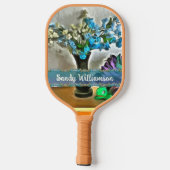 Blume von Seide und Mais 2190 Pickleball Schläger (Rückseite)
