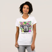 Blume von "Staffordshire Puppy-Lieben" T-Shirt (Vorne ganz)