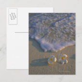 Blume von Strand Postkarte (Vorne/Hinten)